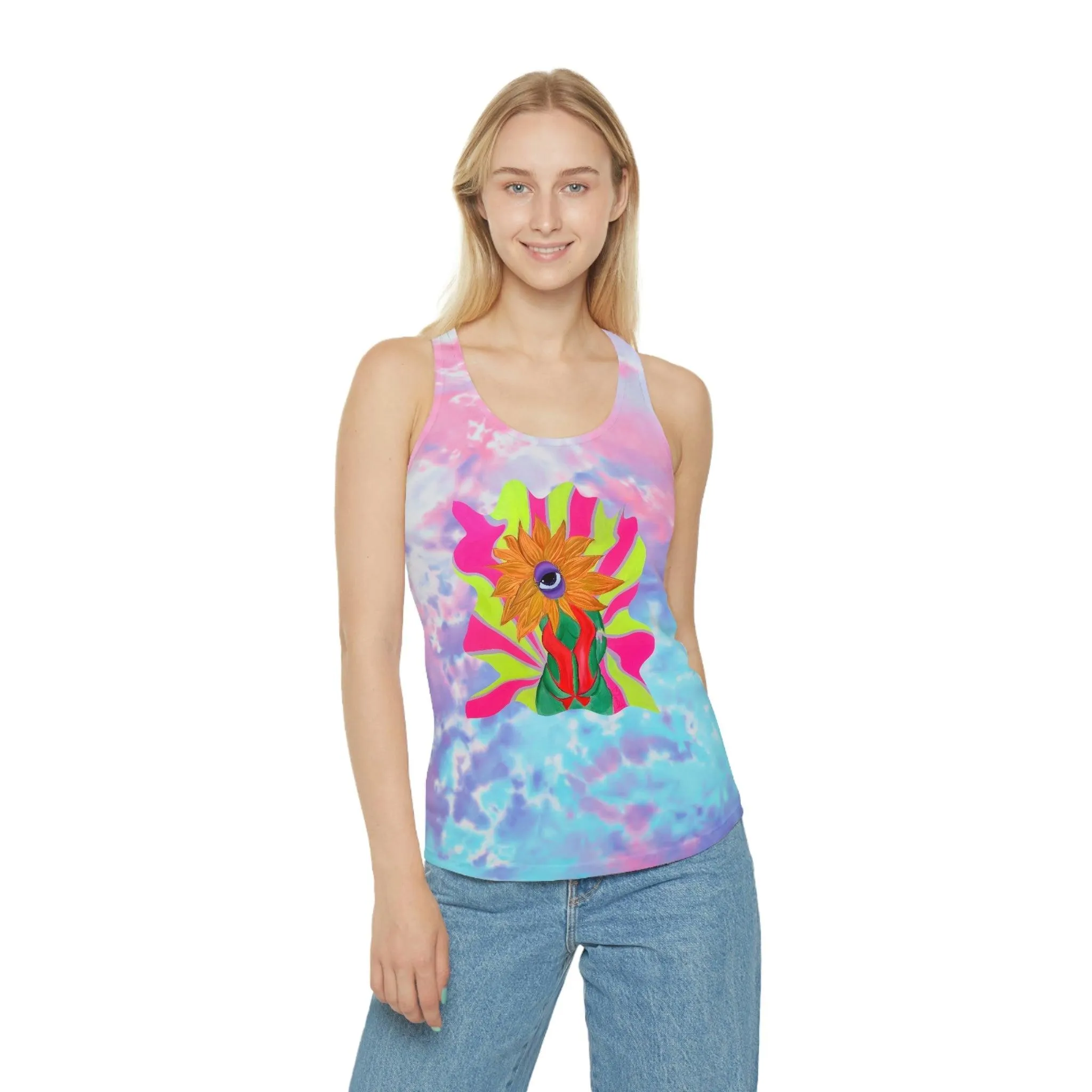 Ophileia Tie Dye Racerback Tank Top
