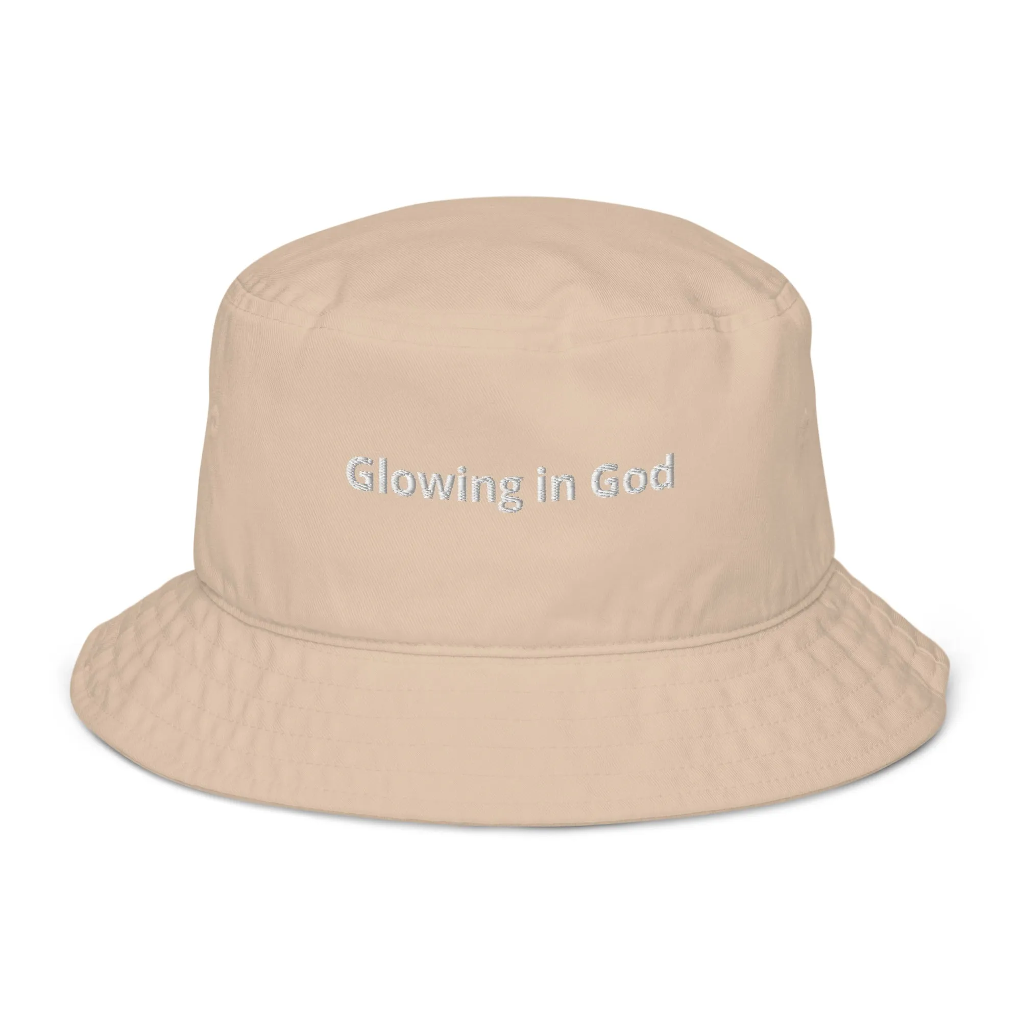 Organic embroidery bucket hat - Glowing in God