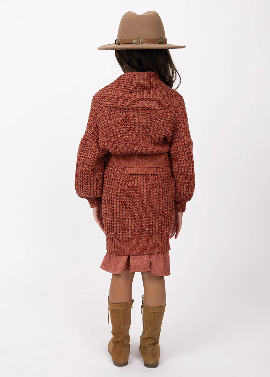 Orlagh Cardi in Brick Marl