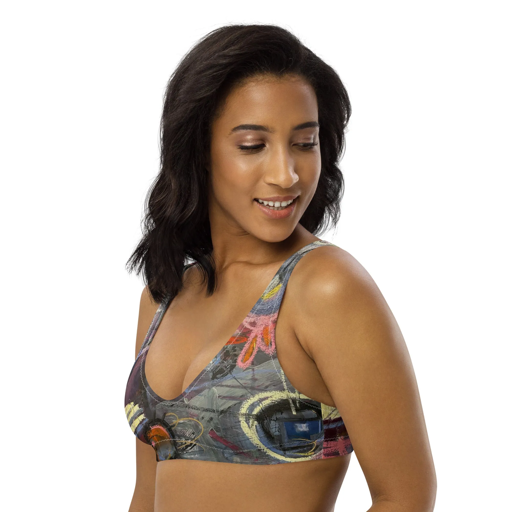 Padded Bikini Top "Crazy Town"