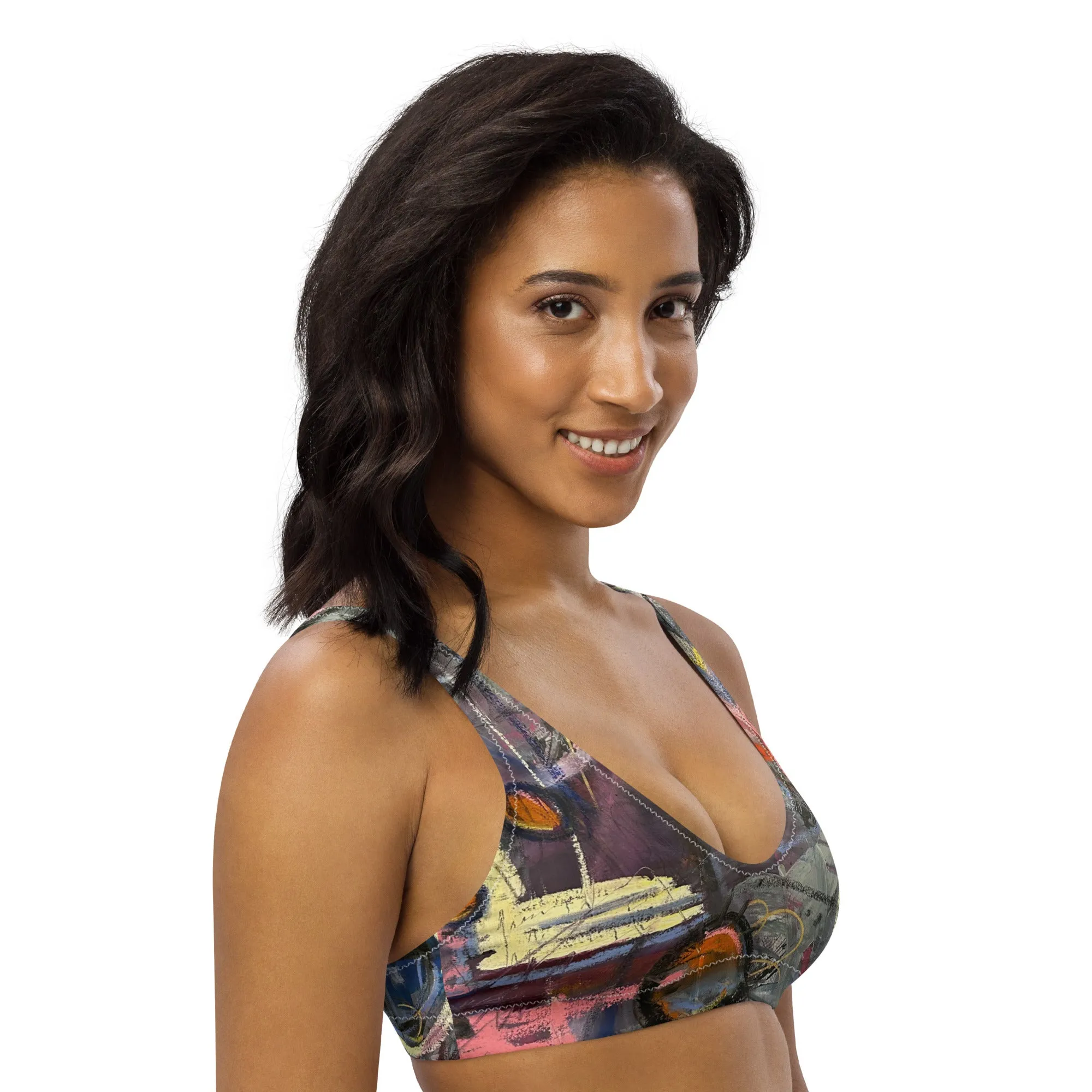 Padded Bikini Top "Crazy Town"