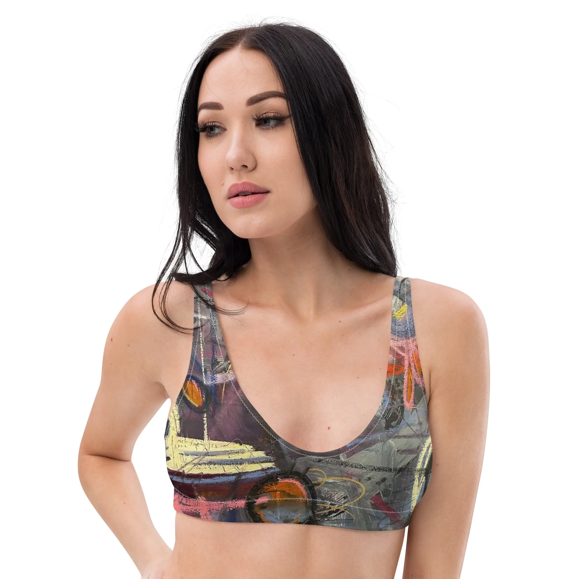 Padded Bikini Top "Crazy Town"