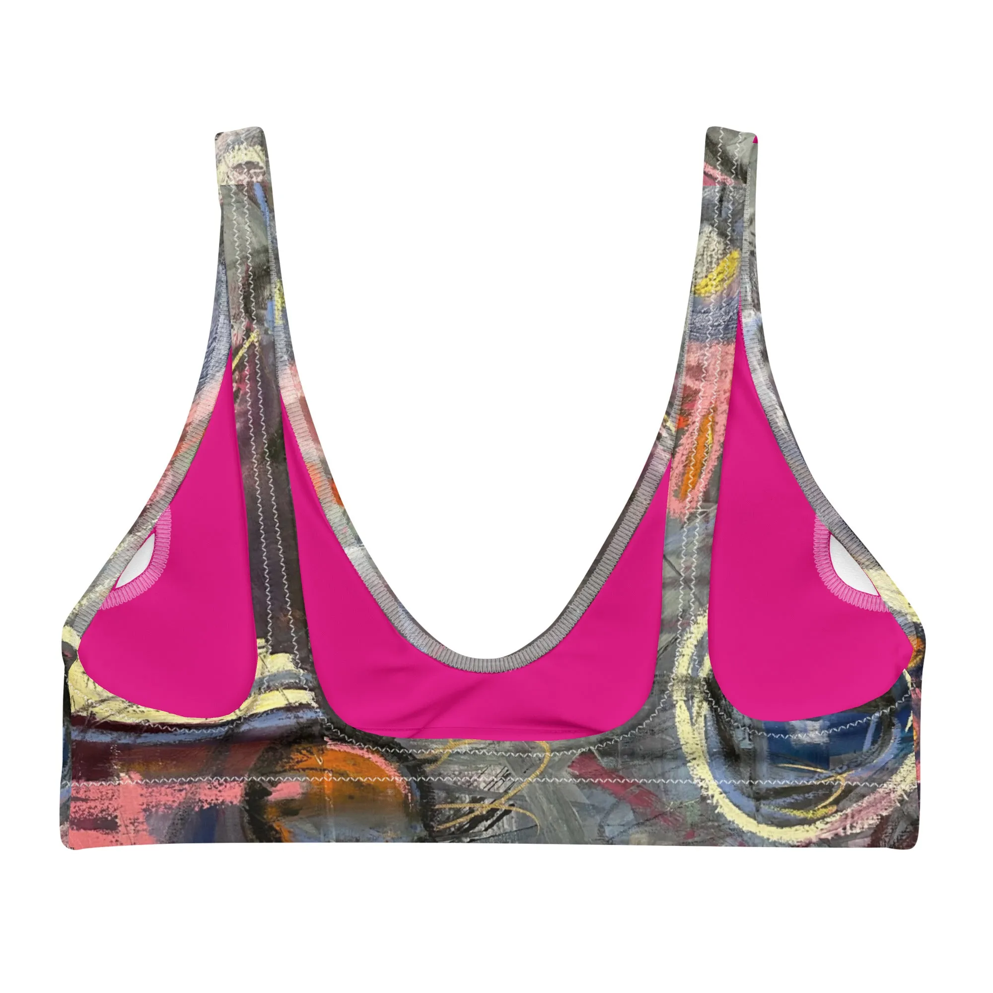 Padded Bikini Top "Crazy Town"