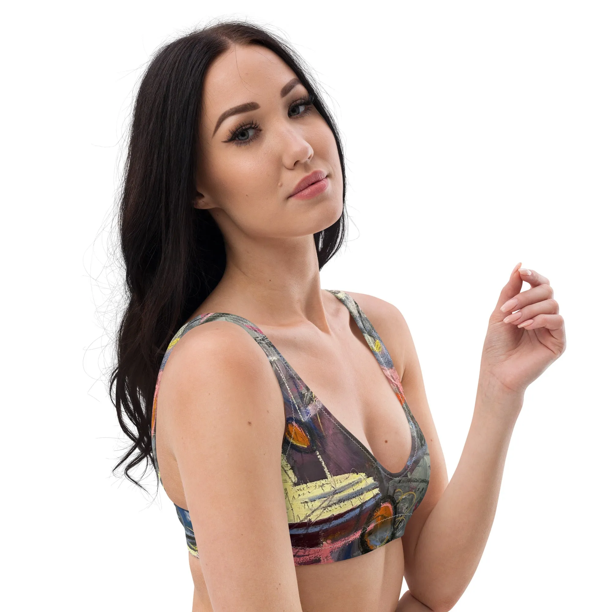 Padded Bikini Top "Crazy Town"