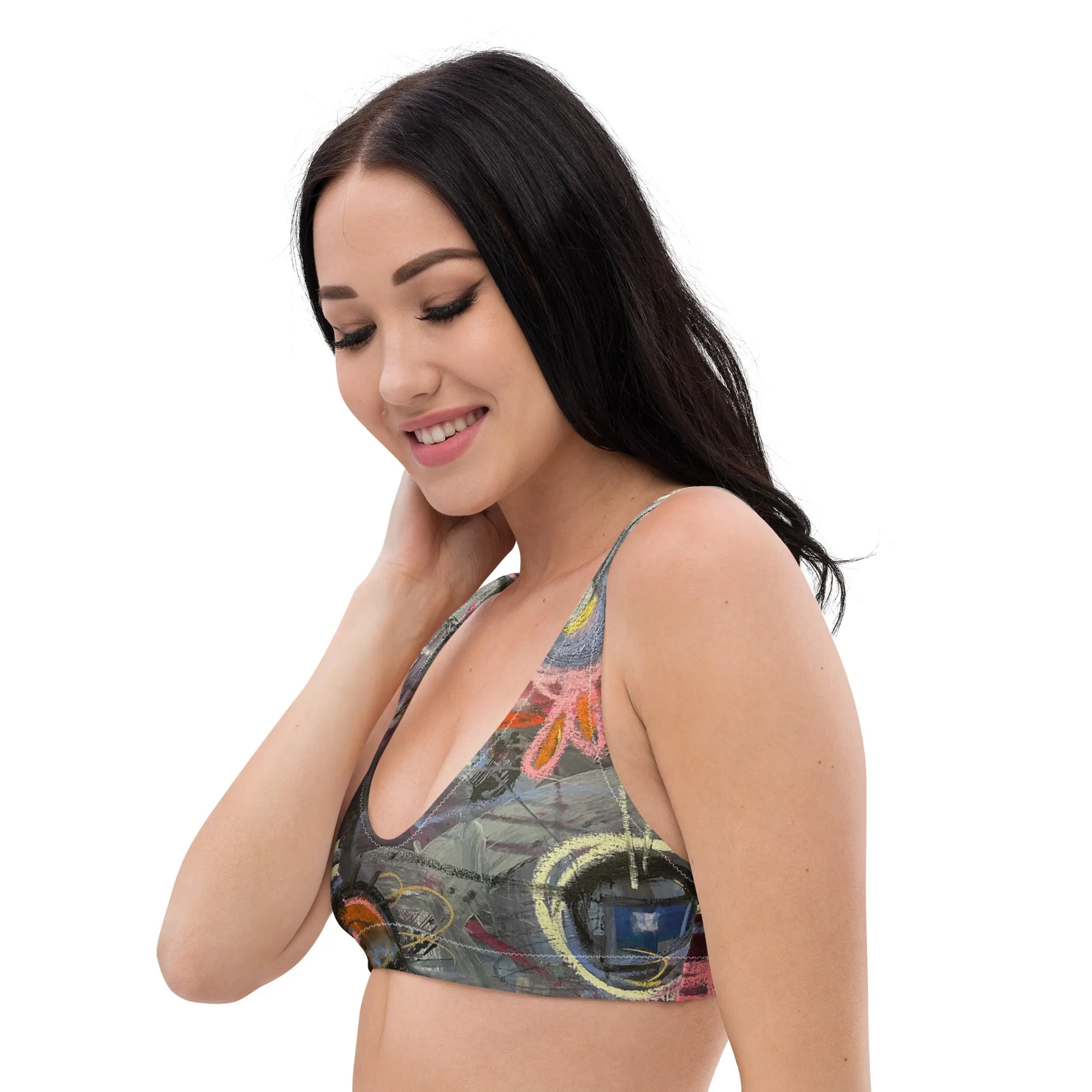 Padded Bikini Top "Crazy Town"