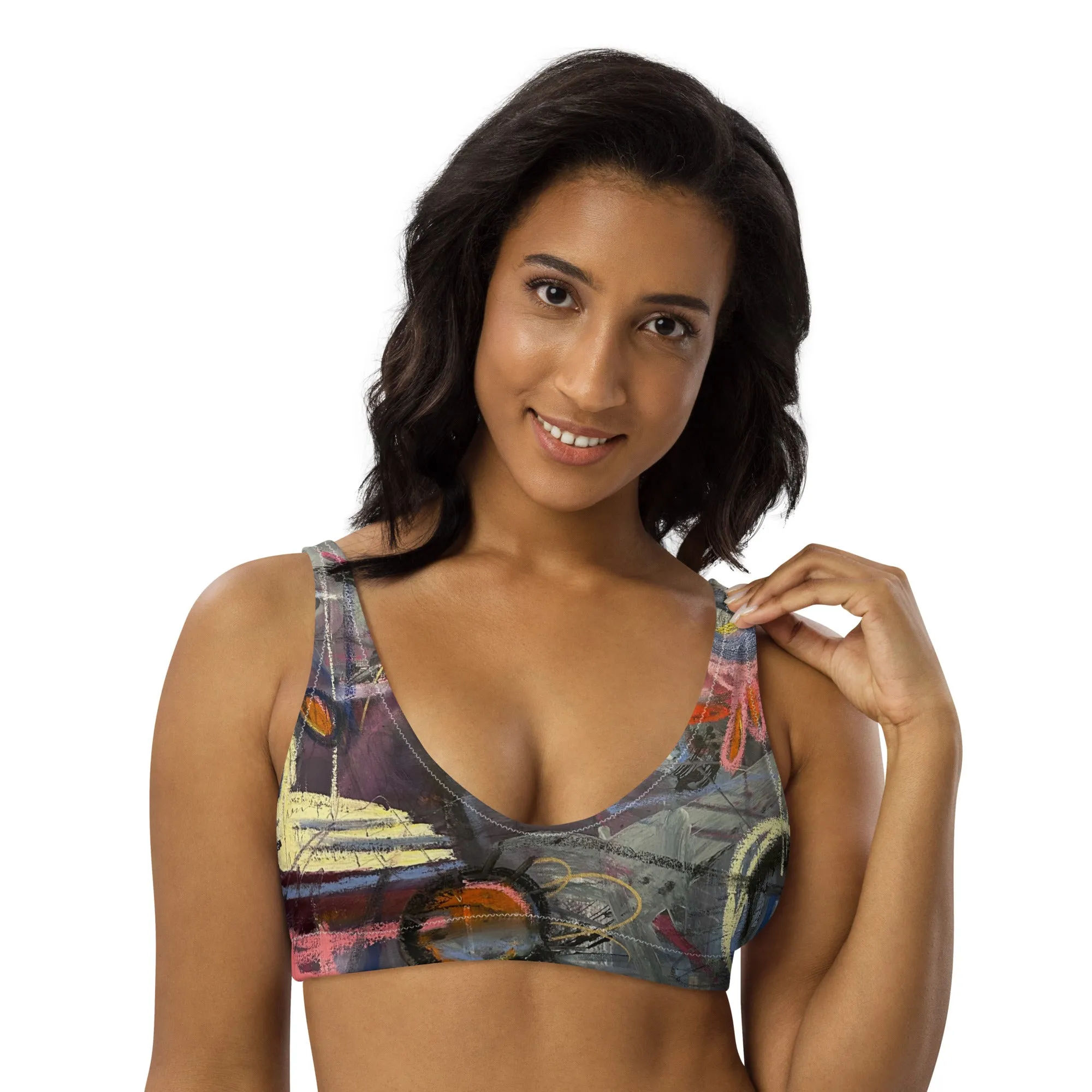 Padded Bikini Top "Crazy Town"
