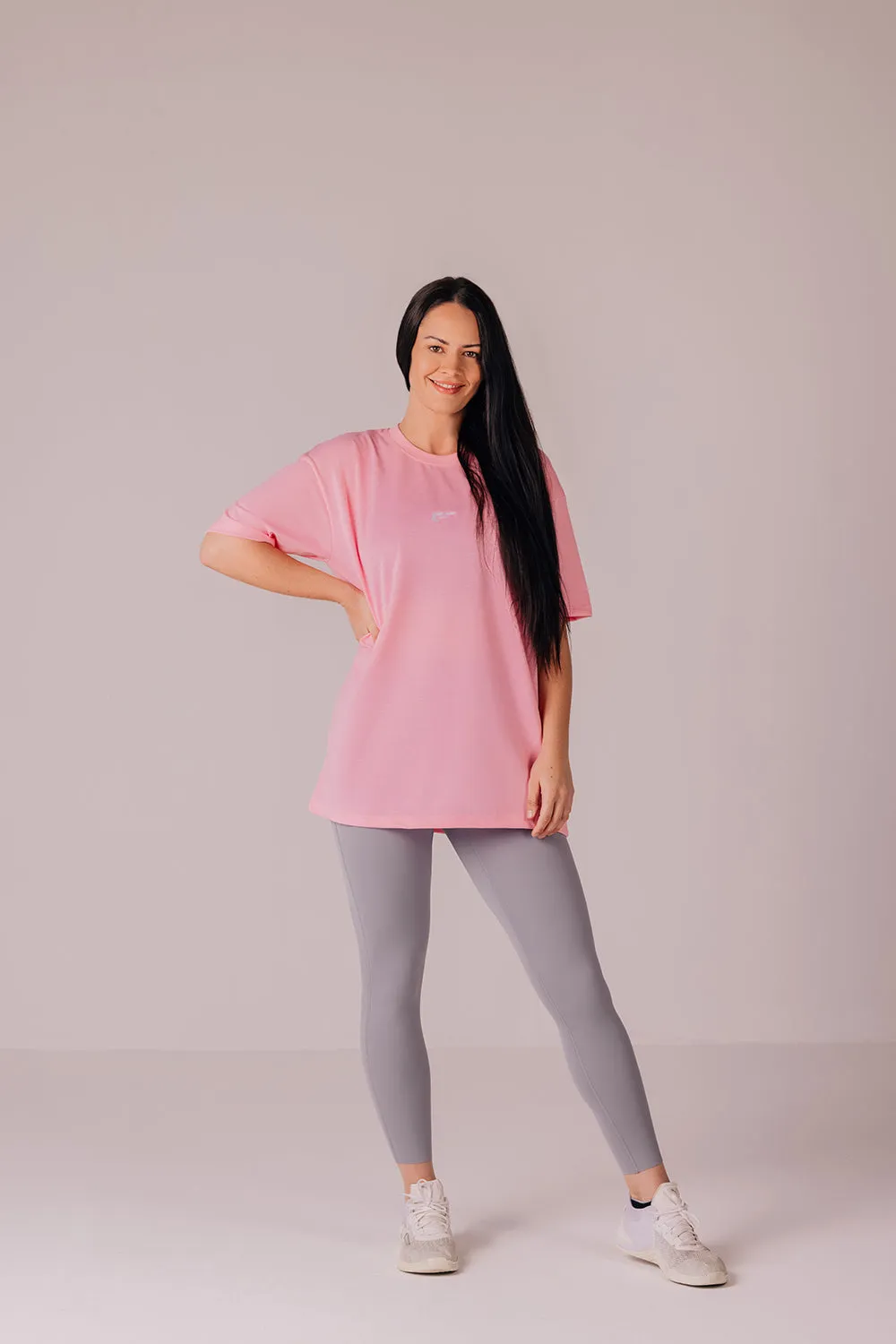 Palmfit Core Women’s Oversize Tshirt – Baby Pink