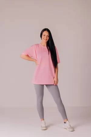 Palmfit Core Women’s Oversize Tshirt – Baby Pink