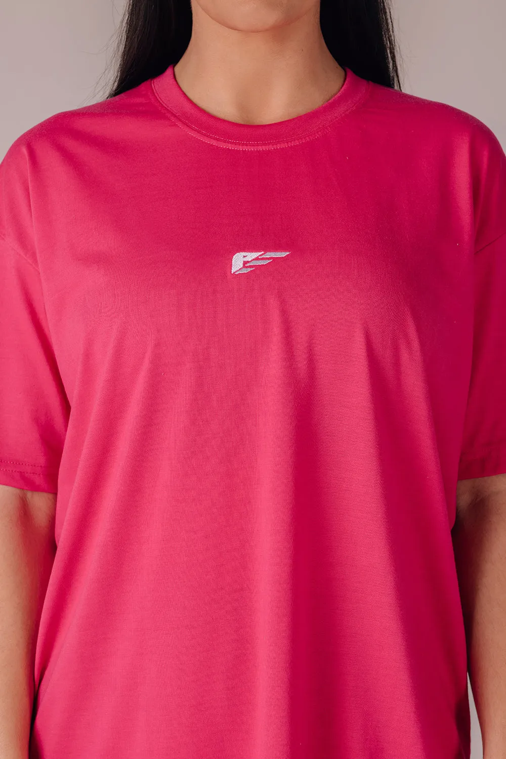 Palmfit Core Women’s Oversize Tshirt – Strawberry Pink
