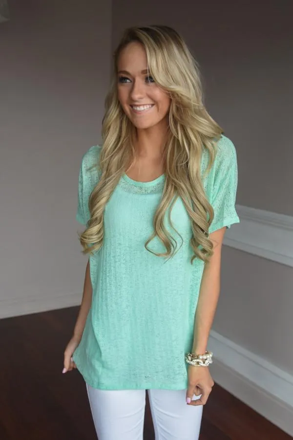 Paradise Top ~ Mint