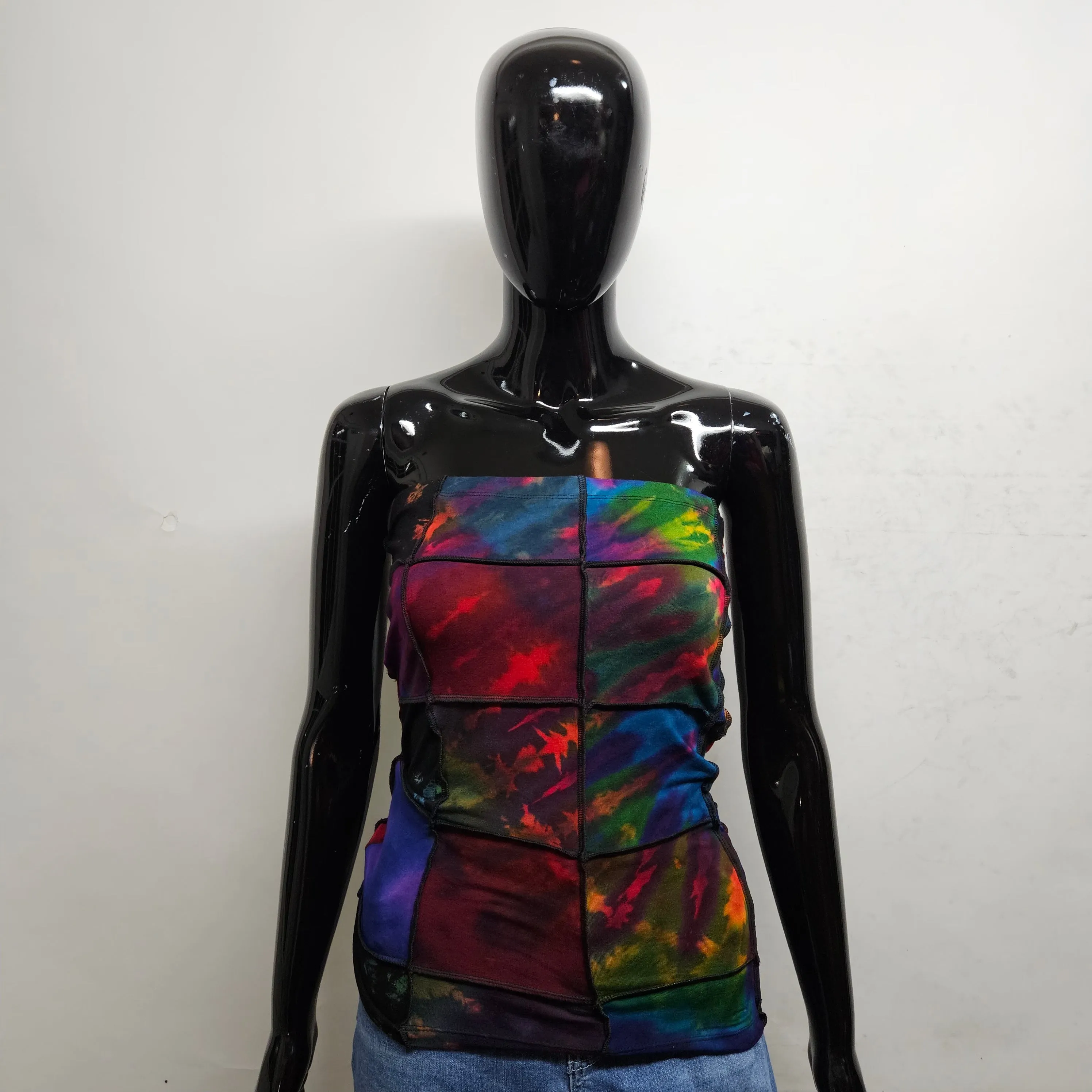 Patch Long Tube Top