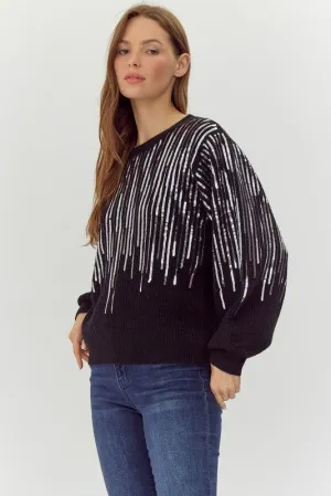 Patel Sequin Fringe Throughout Sweater