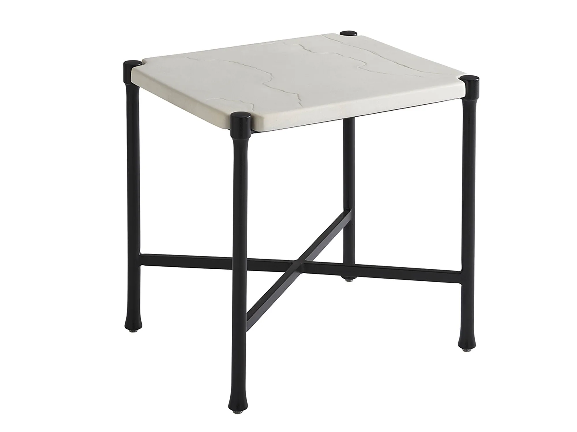 Pavlova - Rectangular End Table - White