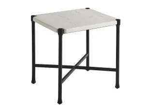 Pavlova - Rectangular End Table - White