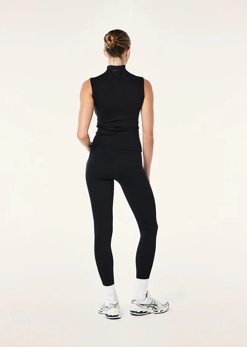 P.E NATION - Routine Quarter Zip Tank - Black