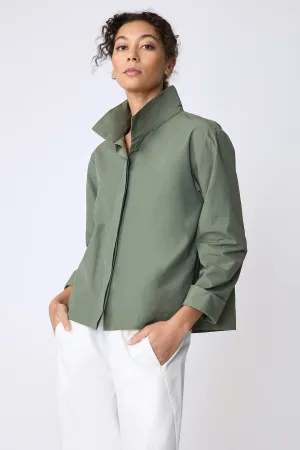 Peggy Shirt Jacket - Cactus Broadcloth