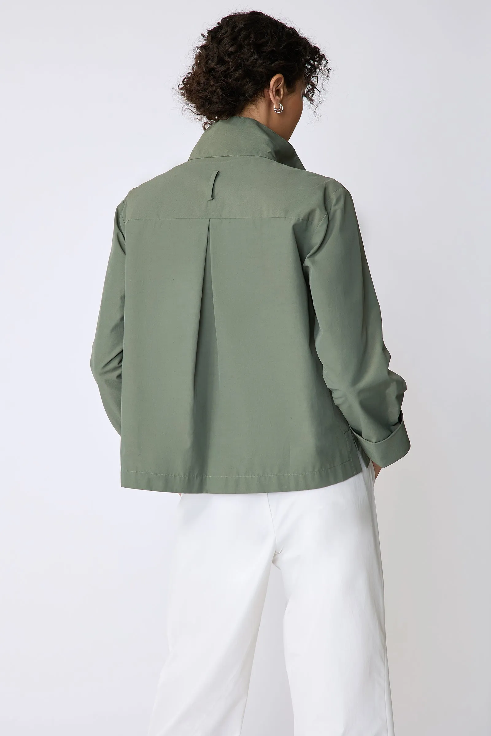 Peggy Shirt Jacket - Cactus Broadcloth