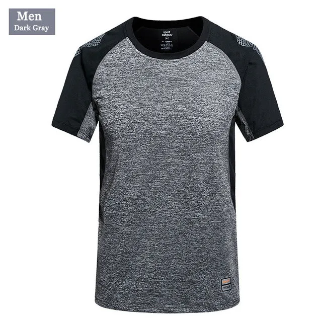 PEILOW big size L~5XL,6XL Brand Tops & Tees Quick Dry Slim Fit High quality T-shirt Men sporting Clothing Short sleeve t shirts