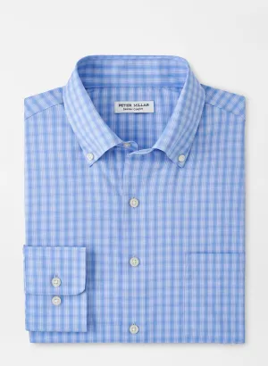 Peter Millar Mens Classic Fit Hawkes Performance Twill Sport Shirt - WISTERIA