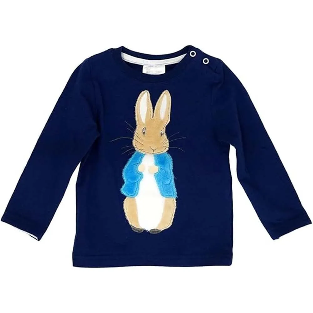 Peter Rabbit Navy Applique Top