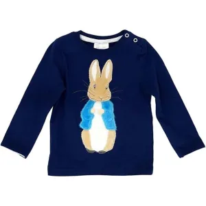 Peter Rabbit Navy Applique Top