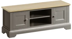 Pewter Oak Large TV Unit