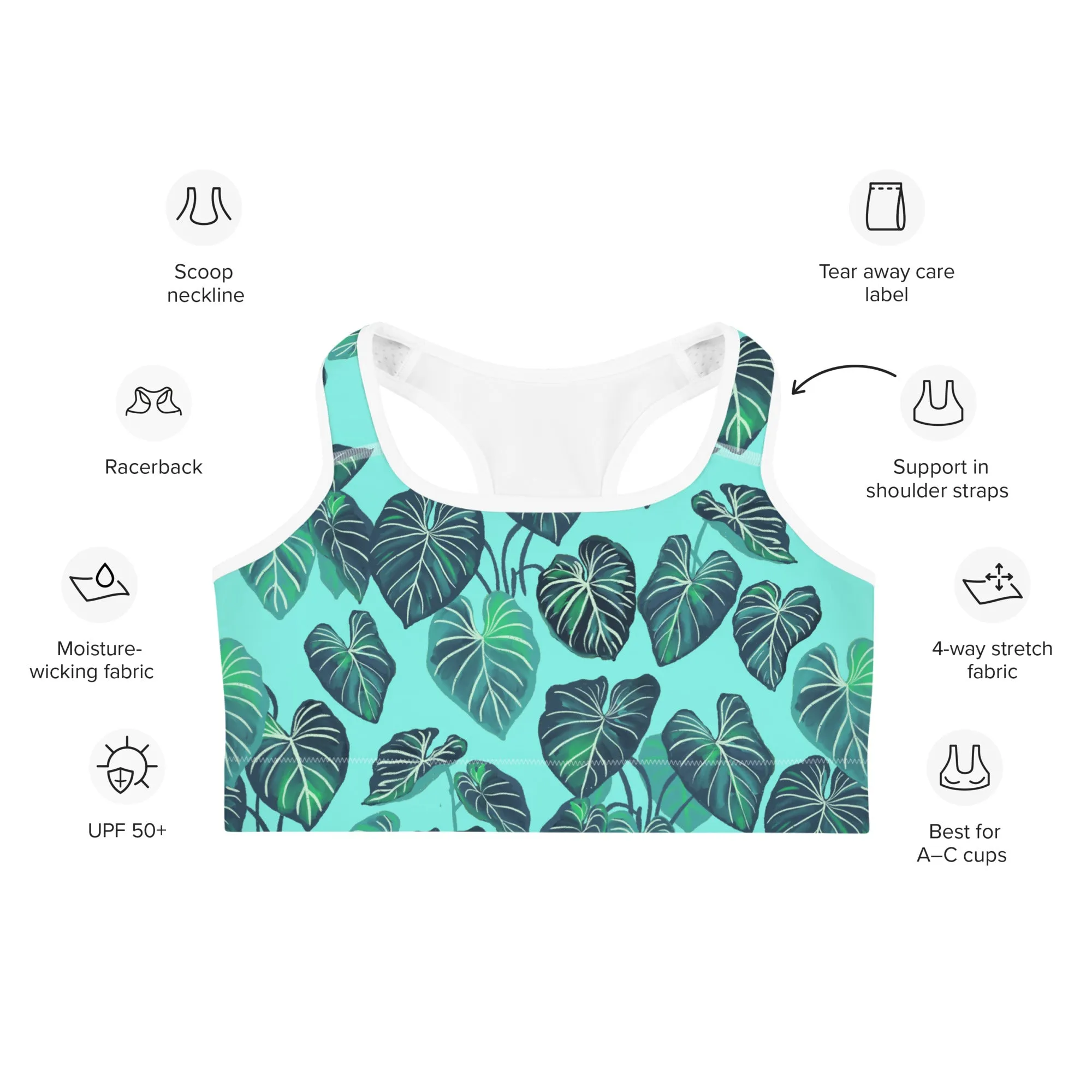 Philodendron gloriosum - Women's Sports bra