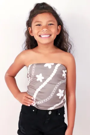 PIKAKE PLUMERIA TUBE TOP | KIDS SIZE 2T-4T