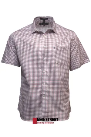 Pilbara Short Sleeve Check Single Pocket Shirt