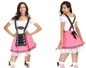 Pink 2 Piece Oktoberfest Costume OCW8