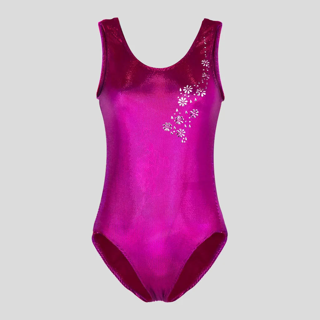 Pink Cyber Velvet Leotard