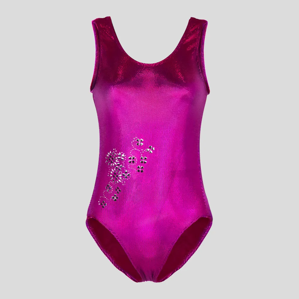 Pink Cyber Velvet Leotard