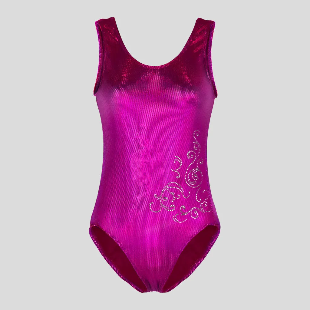 Pink Cyber Velvet Leotard