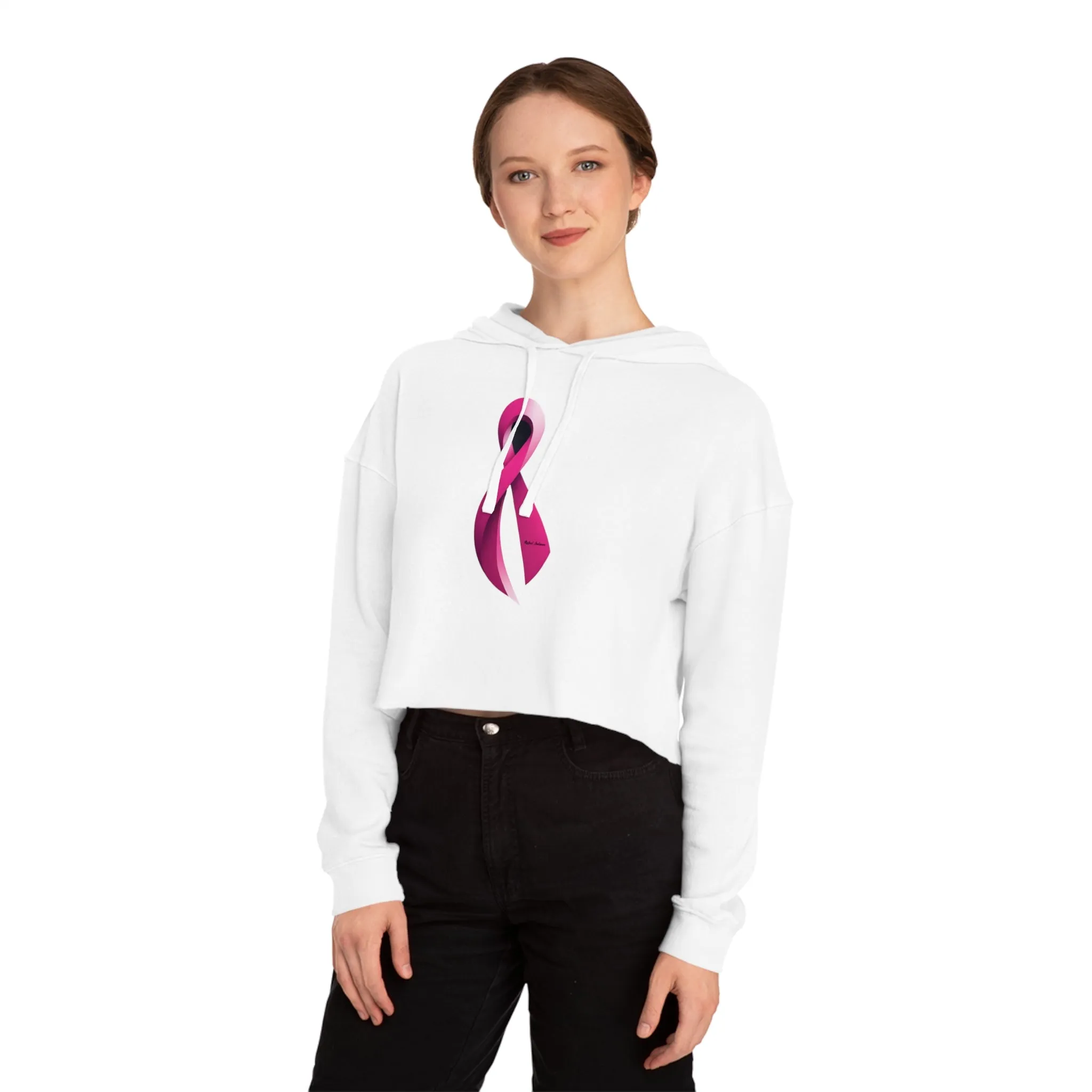 Pink Ribbon Women's Hoodie for Breast Cancer Awareness