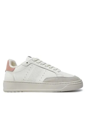 Pink Suede Low Top Sneakers