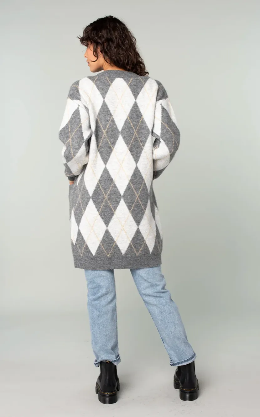 Piper Argyle Cardigan