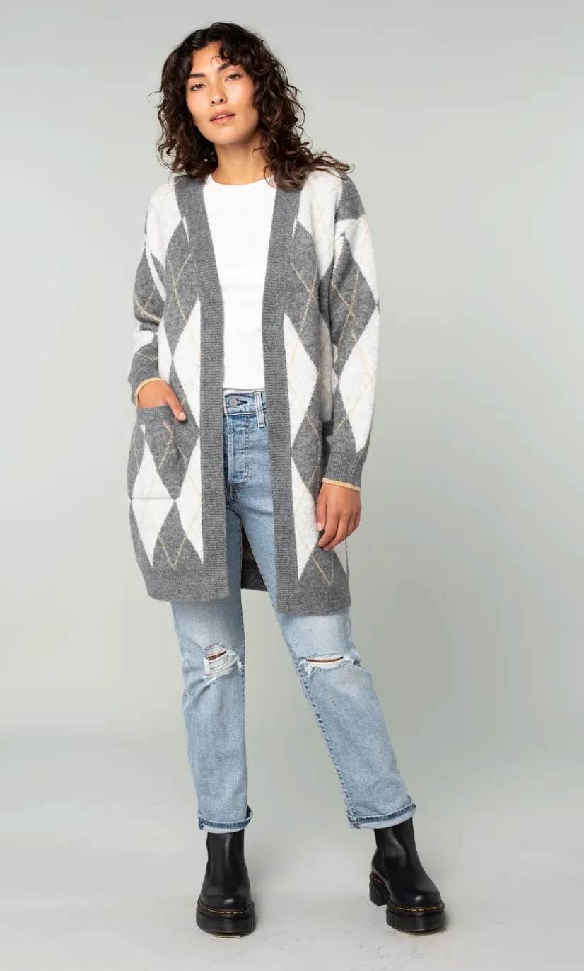 Piper Argyle Cardigan