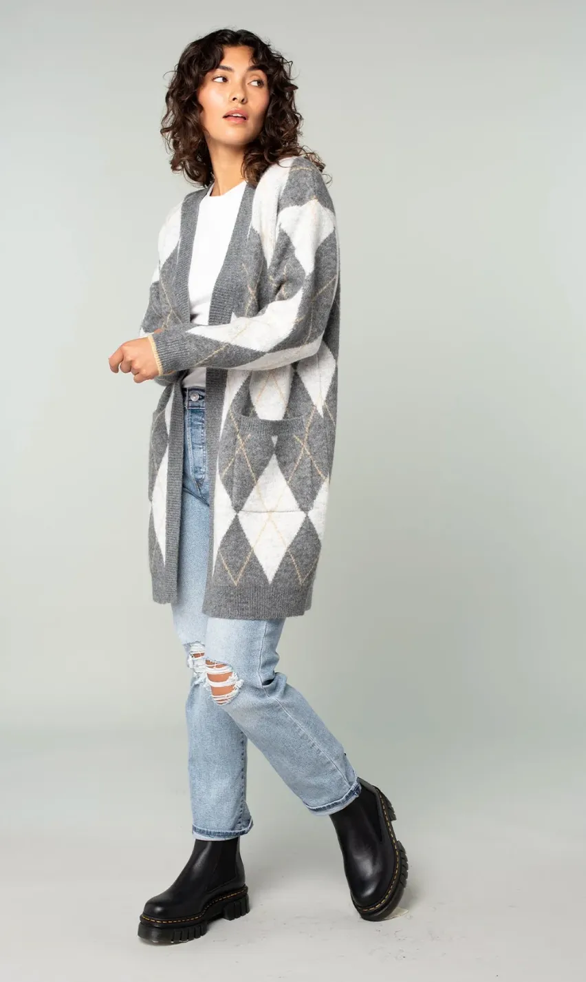 Piper Argyle Cardigan