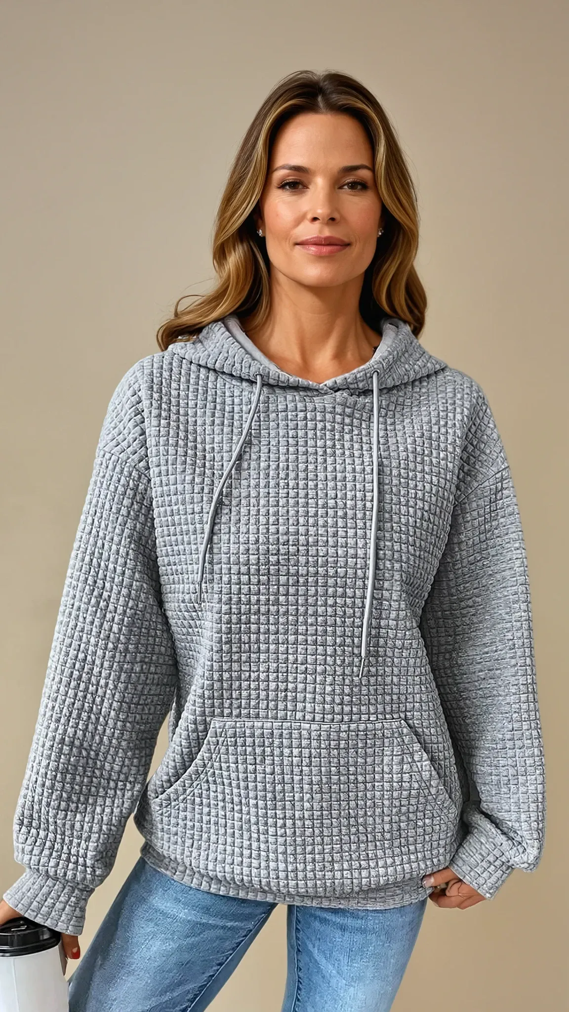 Plain Casual Hoodie Sweatshirt - Comfy Chic