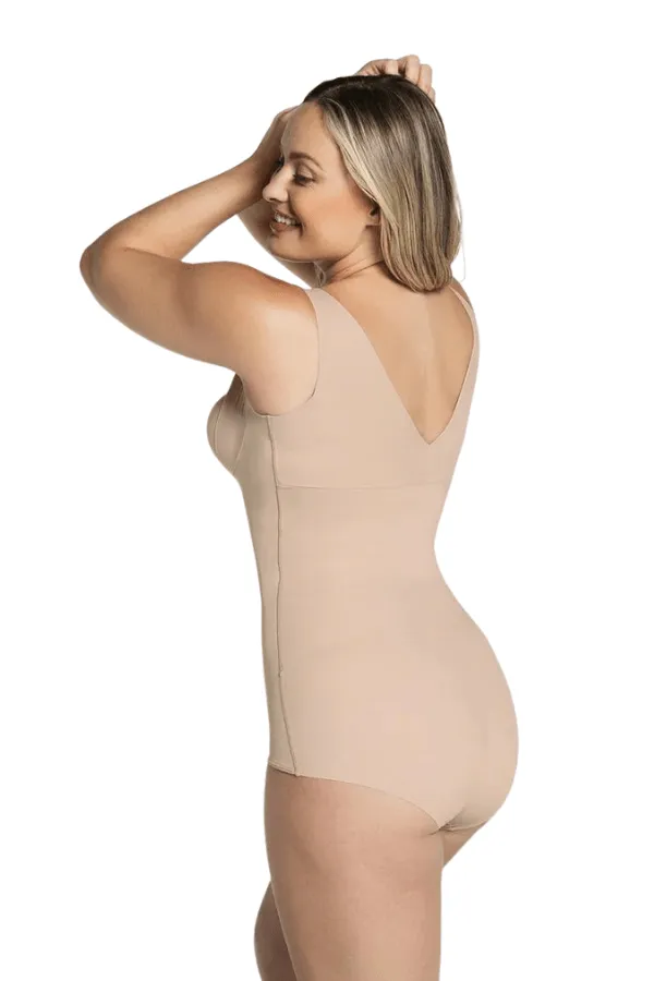 Plunge Back Classic Sculpting Body Shaper - Nude