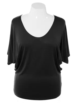 Plus Size Chic Essential Black Top