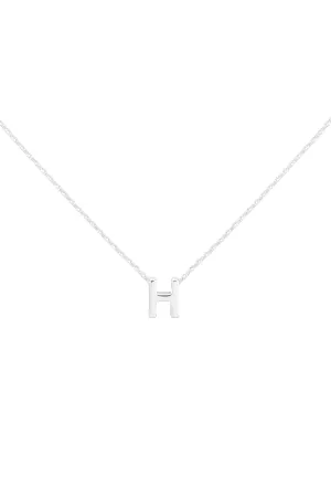 PN3642H - "H" INITIAL DAINTY CHARM NECKLACE