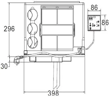 Polar-Con RV Underbunk Aircon ReveRSe Cycle 2.6Kw Wifi