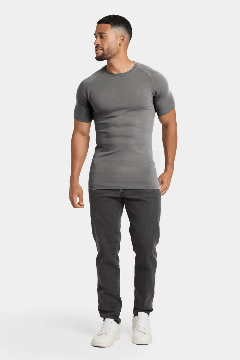 Premium Muscle Fit T-shirt in Charcoal