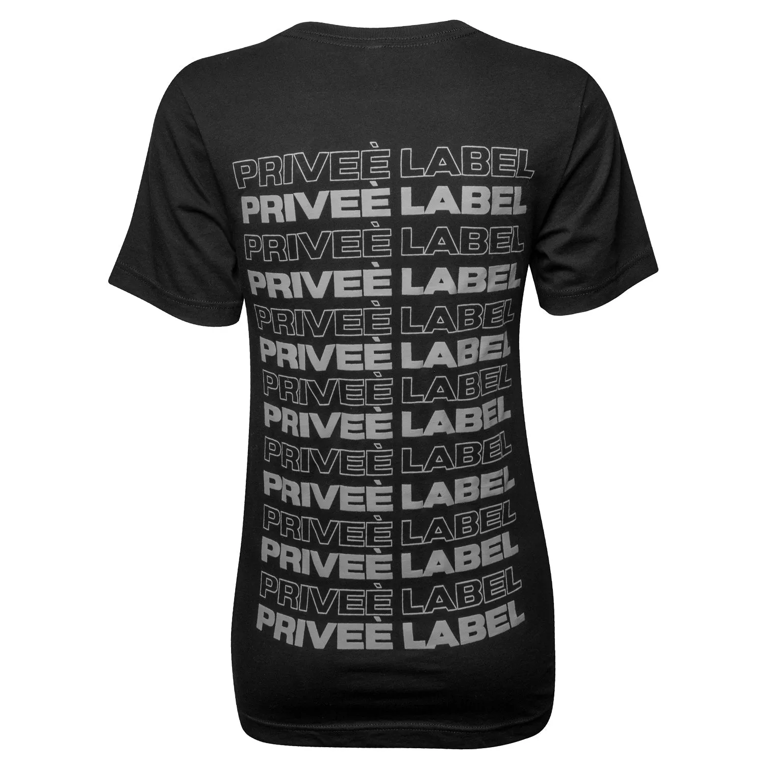 PRIVEE LABEL UNISEX  COLOR TEE -CLASSIC BLACK