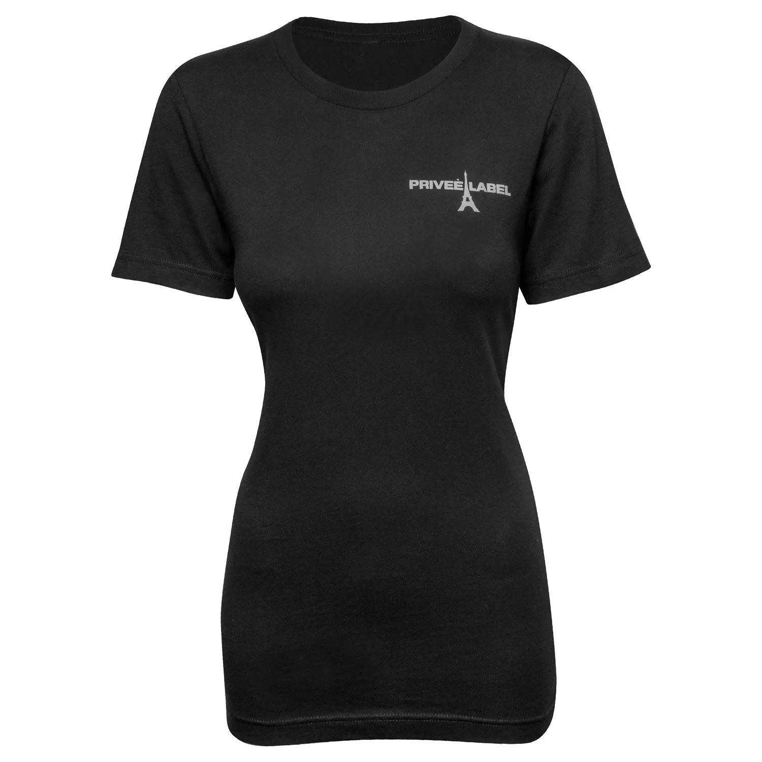 PRIVEE LABEL UNISEX  COLOR TEE -CLASSIC BLACK