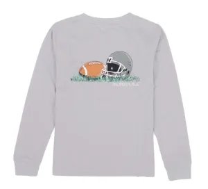 Properly Tied Boys Football Tee - Ice Grey