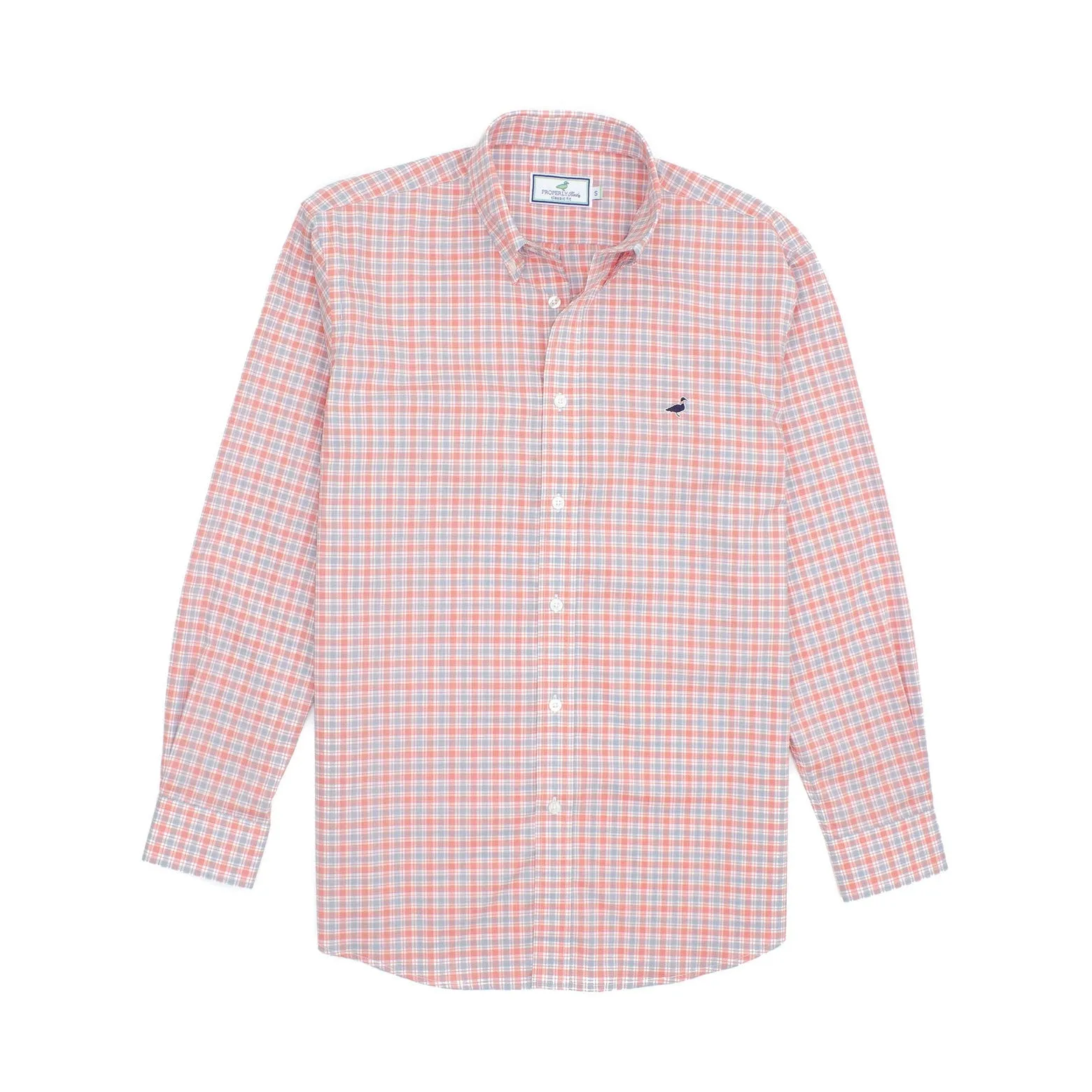 Properly Tied Chesapeake Dress Shirt - Light Red/Blue Plaid