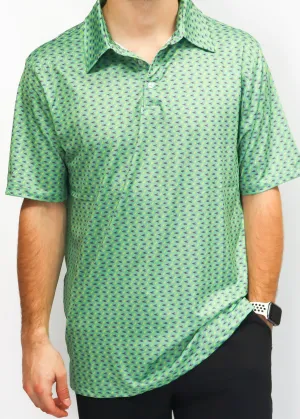 Properly Tied Men's Inlet Polo - Mardi Craw Green