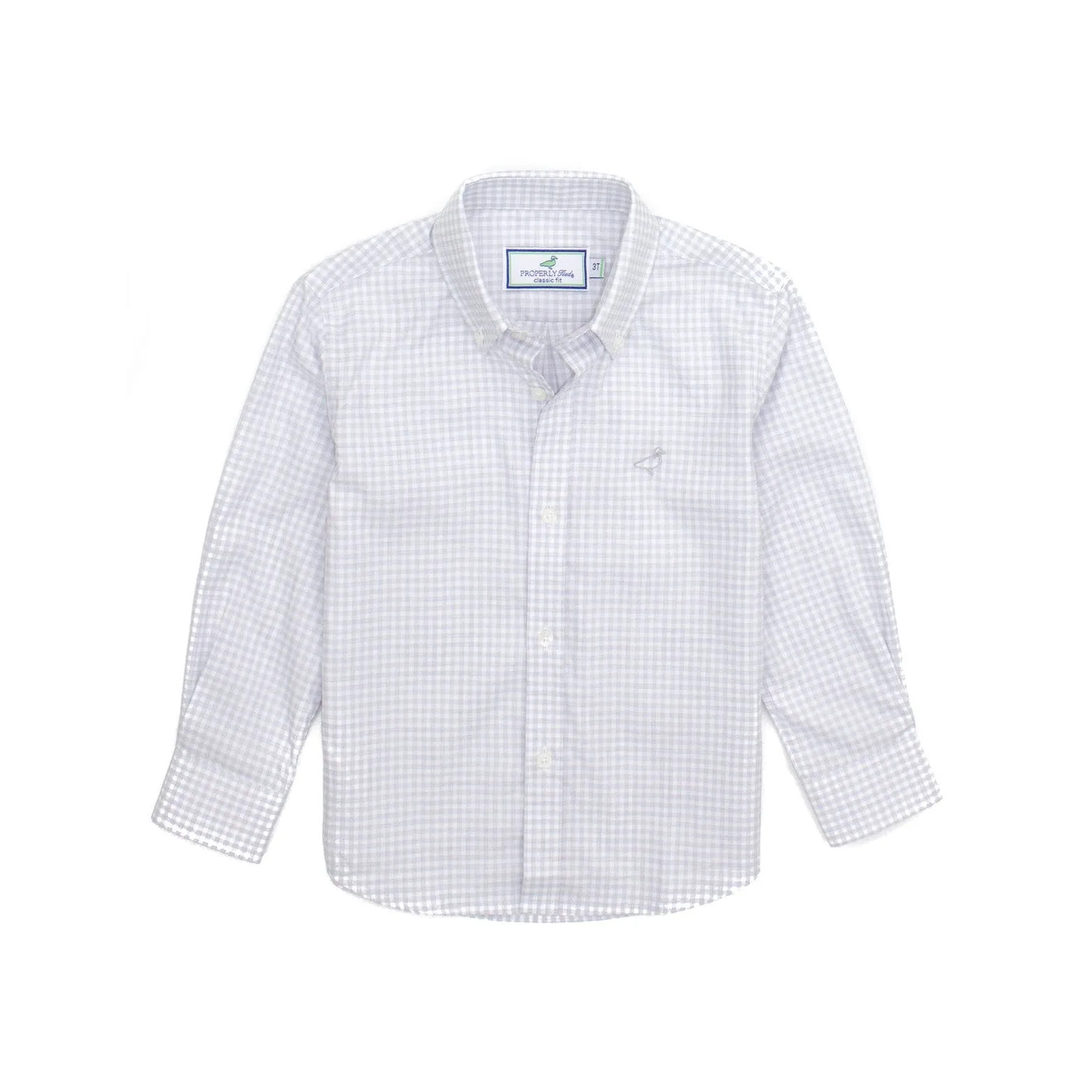 Properly Tied Park Avenue Dress Shirt - Smoke Check